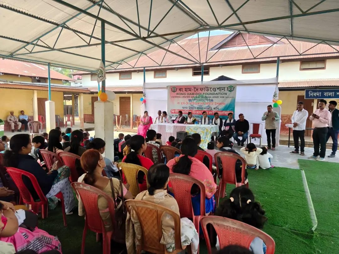 Children participating in an Art Competition